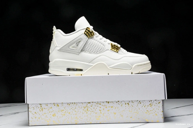 Rep Kickmax Retro AQ9129-170 4 Jordan Metallic Gold 0712